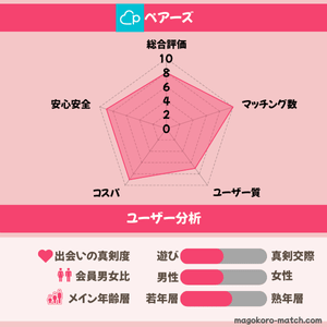 Pairsのユーザー分析表画像
