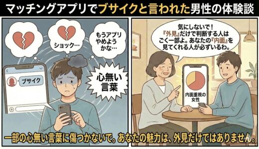 マッチングアプリでブサイクと言われた男性の体験談