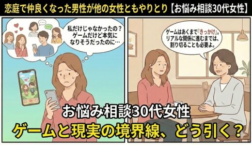 恋庭で仲良くなった男性が他の女性ともやりとり【お悩み相談30代女性】