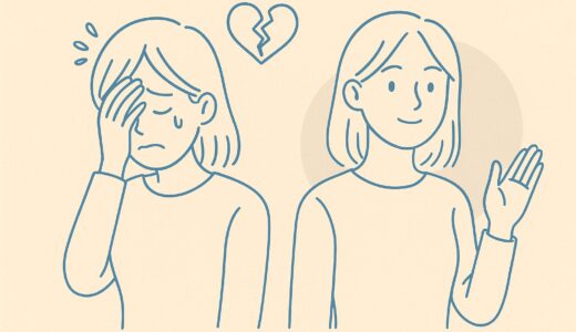 婚活で落ち込む女性が再出発を決意する静かな線画イラスト