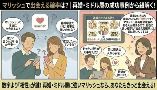マリッシュで出会える確率は？成功事例と体験談で知る婚活成功の秘訣