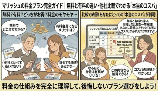 マリッシュの料金プラン完全ガイド｜無料と有料の違い・他社比較でわかる「本当のコスパ」