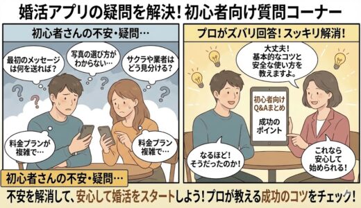 婚活アプリ初心者向け質問まとめ
