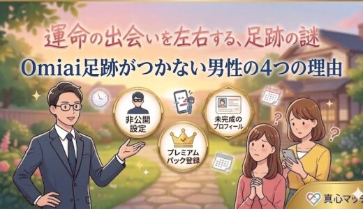 Omiai足跡がつかない男性の理由！ブロックか見分ける方法