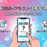 ペアーズ『お誘いアシスト』の通知と安全な使い方の解説画像（AI生成イメージ）