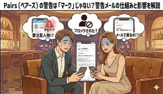 Pairs（ペアーズ）の警告は「マーク」じゃない？警告メールの仕組みと影響を解説