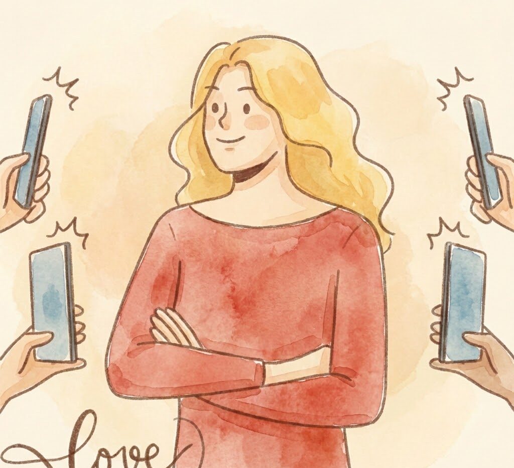 『真心マッチ』編集部、タナカマミ（ぱんこ）のイラスト（AI生成イメージ）