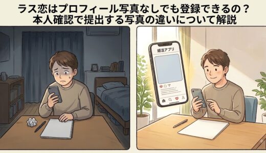 ラス恋はプロフィール写真なしでも登録できるの？本人確認で提出する写真の違いについて解説