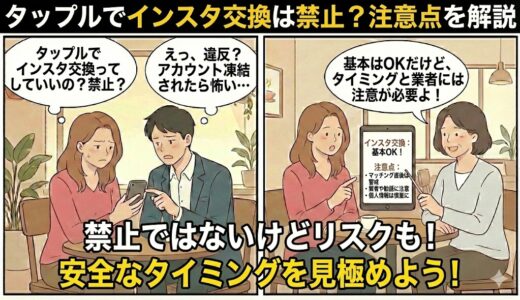 タップルでインスタ交換は禁止？注意点を解説
