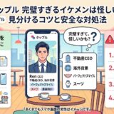 タップルで完璧すぎるイケメンを見分けるコツと安全な対処法（AI生成イメージ）