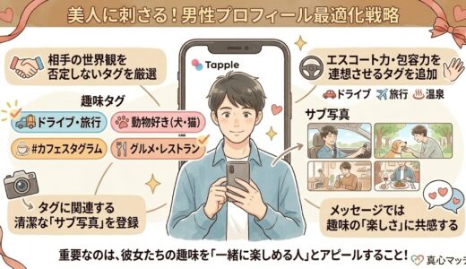 タップルの趣味タグの順番が変わるのはなぜ？表示の仕組みとマッチング率を上げるコツ