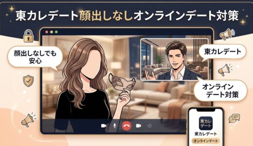 東カレデートでの顔出しなしオンラインデート対策を解説する記事のイメージ画像（AI生成イメージ）
