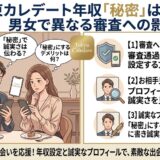 東カレデートで年収を「秘密」にする影響と、男女別の審査通過のコツを解説したアイキャッチ画像（AI生成イメージ）
