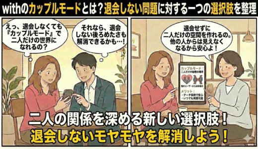 withのカップルモードとは？退会しない問題に対する一つの選択肢を整理