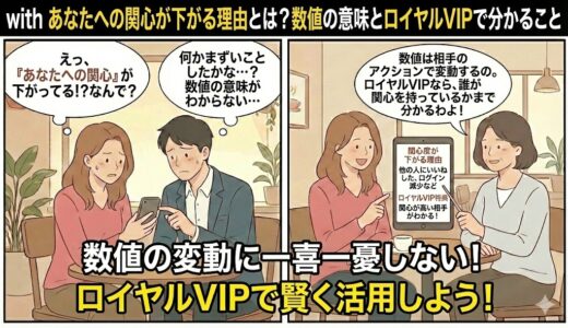 with あなたへの関心が下がる理由とは？数値の意味とロイヤルVIPで分かること