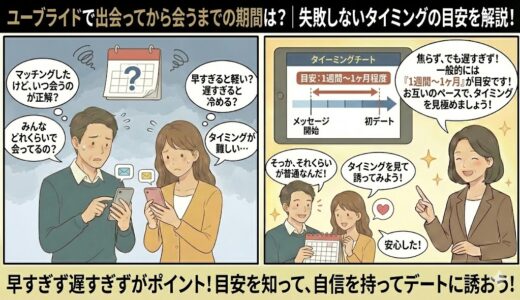 ユーブライドで出会ってから会うまでの期間はどのくらい？体験者が語るリアルなタイミング